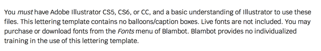 Comic Book Lettering Templates V.1 – Blambot Comic Fonts & Lettering