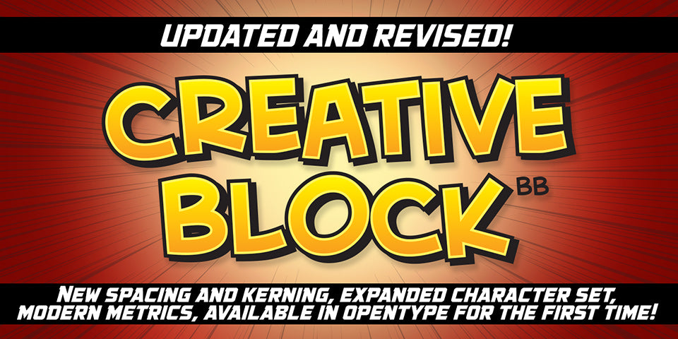 Creative Blocky Lettering Creative Block – Blambot Comic Fonts & Lettering