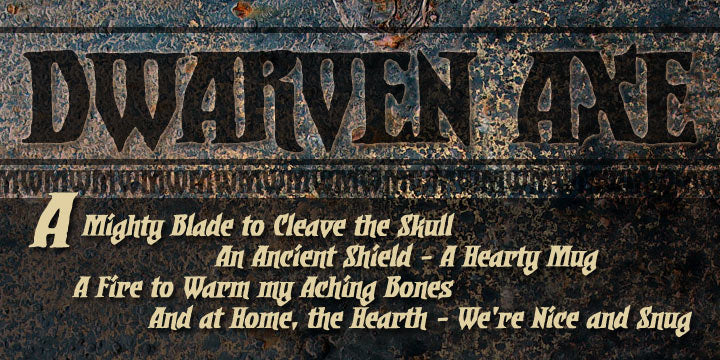 Dwarven Axe – Blambot Comic Fonts & Lettering