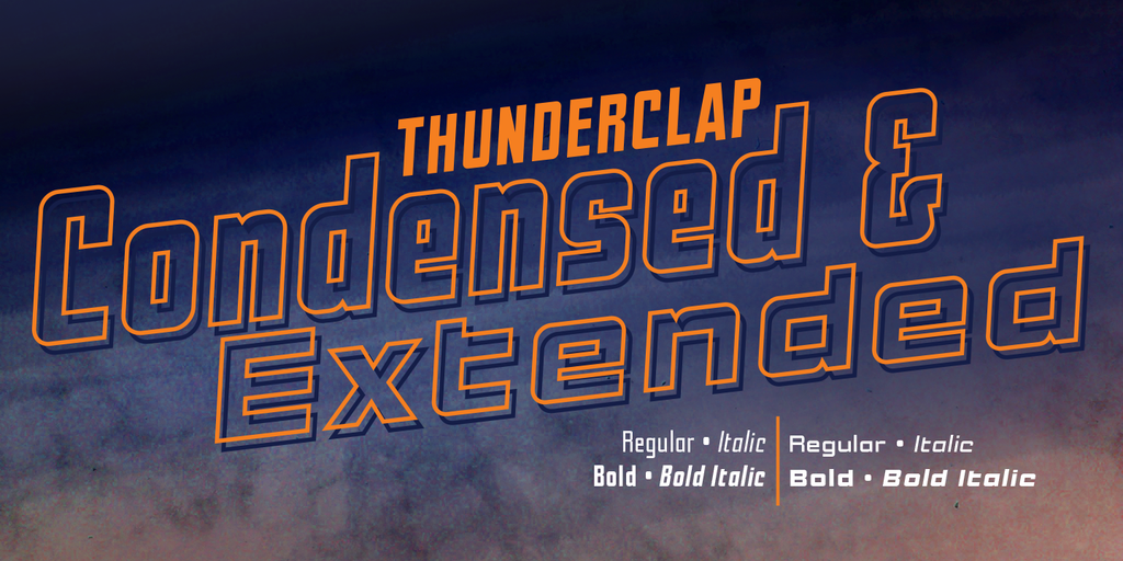 Thunderclap Condensed & Extended