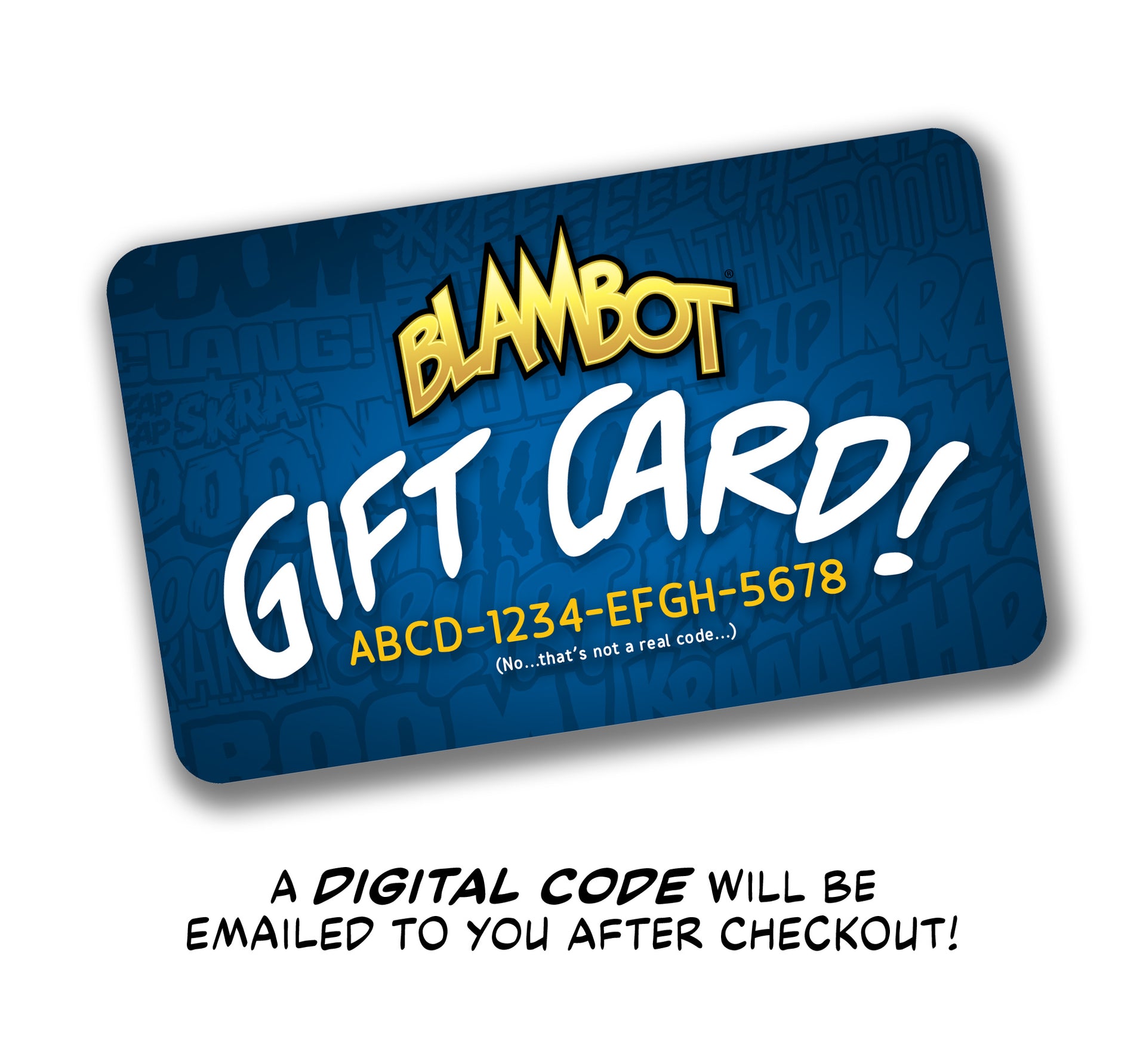 Blambot Gift Card – Blambot Comic Fonts & Lettering