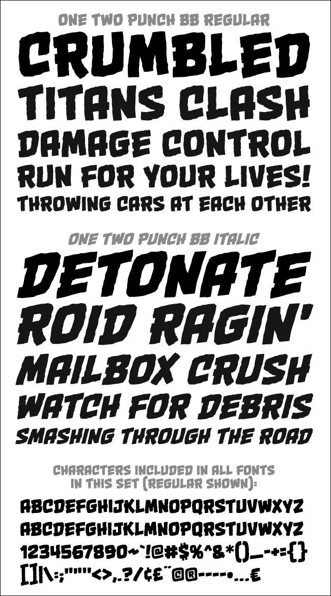 One Two Punch – Blambot Comic Fonts & Lettering