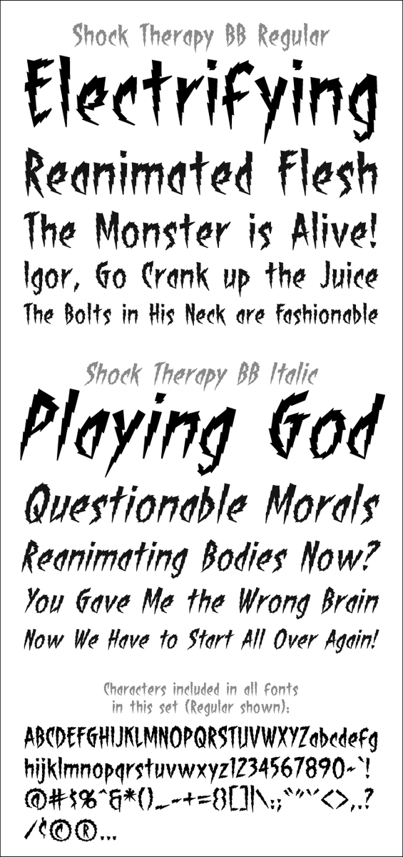 Shock Therapy Blambot Comic Fonts & Lettering