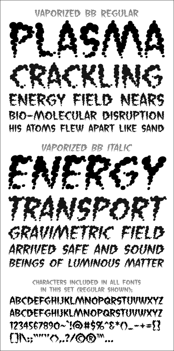 Vaporized – Blambot Comic Fonts & Lettering